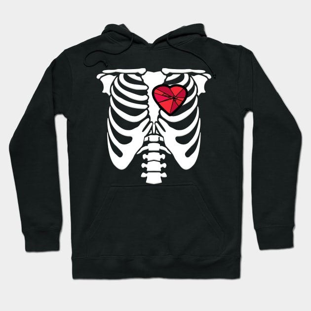 Broken Hearted Hoodie by Dawn Anthes